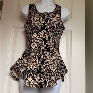 Peplum style top with lace back Papaya Brand M